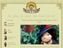 Tablet Screenshot of dolls4tibet.com